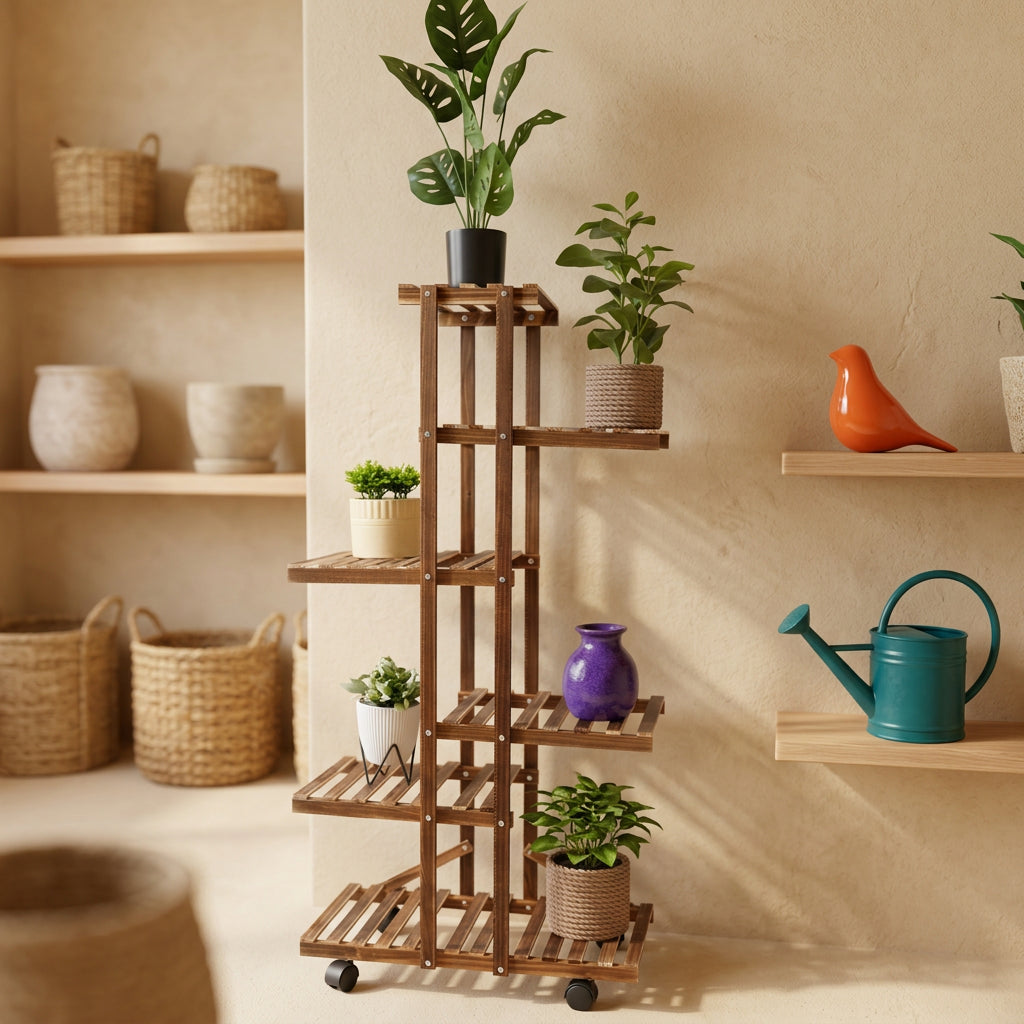 Soporte Estante Decorativo para Plantas y Macetas. Organiza tu Espacio en Interior,